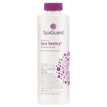 SpaGuard® Spa Sentry – 32 fl oz pH Stabilizer & Water Softener (1‑Step)